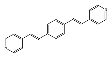 4-双[2-(4-吡啶基)乙烯基]苯 结构式