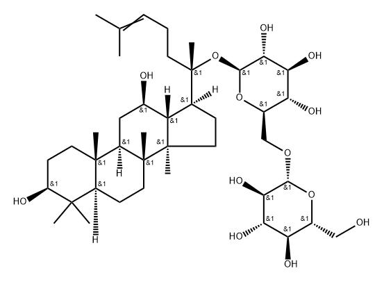 绞股蓝皂苷 LXXV 结构式