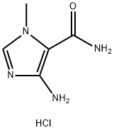4-amino-1-methyl-1H-imidazole-5-carboxamide hydrochloride 结构式