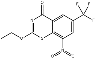 2-乙氧基-8-硝基-6-(三氟甲基)-4H-苯并[E][1,3]噻嗪-4-酮 结构式