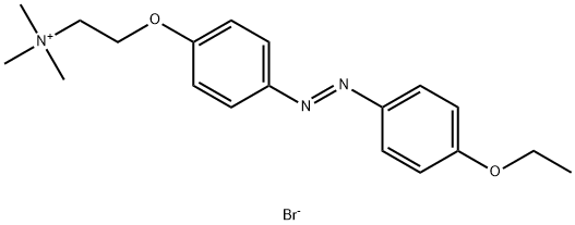 2-(4-((4-乙氧基苯基)二氮烯基)苯氧基)-N,N,N-三甲基乙烷-1-溴化铵 结构式