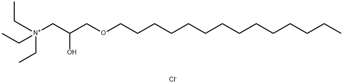 1-Propanaminium, N,N,N-triethyl-2-hydroxy-3-(tetradecyloxy)-, chloride (1:1) 结构式