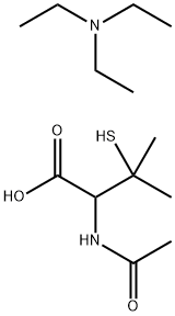 Valine, N-acetyl-3-mercapto-, compd. with N,N-diethylethanamine (1:1) 结构式