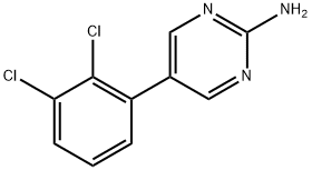 5-(2,3-Dichlorophenyl)-2-pyrimidinamine 结构式