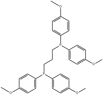 1,3-bis(di-(4-methoxyphenyl)phosphino)propane 结构式