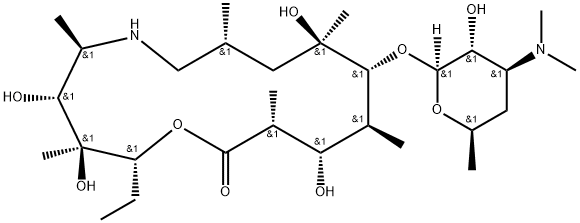 Descladinose 6-N-Desmethyl Azithromycin 结构式