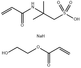 丙烯酸羟乙酯/丙烯酰二甲基牛磺酸钠共聚物 结构式