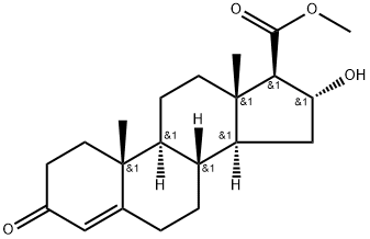 16a Hydroxy-17b-Methyl Acetate Testosterone 结构式