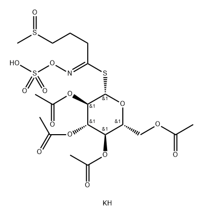 Glucoiberin, tetraacetate, potassium salt (6CI) 结构式