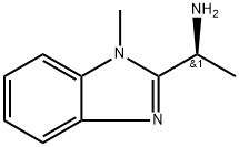 (S)-1-(1-甲基-1H-苯并[D]咪唑-2-基)乙胺 结构式