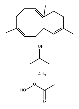 Ethaneperoxoic acid, reaction products with aluminum isopropoxide and 1,5,10-trimethyl-1,5,9-cyclododecatriene 结构式