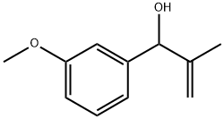 Benzenemethanol, 3-methoxy-α-(1-methylethenyl)- 结构式