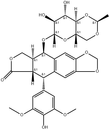 Pyrano[3,2-d]-1,3-dioxin, furo[3',4':6,7]naphtho[2,3-d]-1,3-dioxol-6(5aH)-one deriv. 结构式