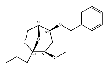 .beta.-D-ribo-4-Nonulopyranose, 4,9-anhydro-1,2,3,6-tetradeoxy-5-O-methyl-7-O-(phenylmethyl)- 结构式