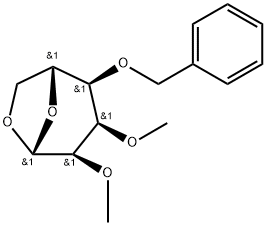 .beta.-D-Allopyranose, 1,6-anhydro-2,3-di-O-methyl-4-O-(phenylmethyl)- 结构式