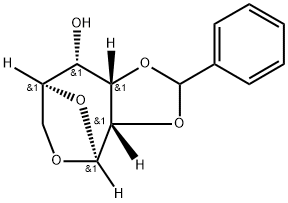 .beta.-L-Allopyranose, 1,6-anhydro-2,3-O-(phenylmethylene)- 结构式