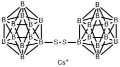cesium 1,1'-dithiobis(undecahydrododecaborate) 结构式