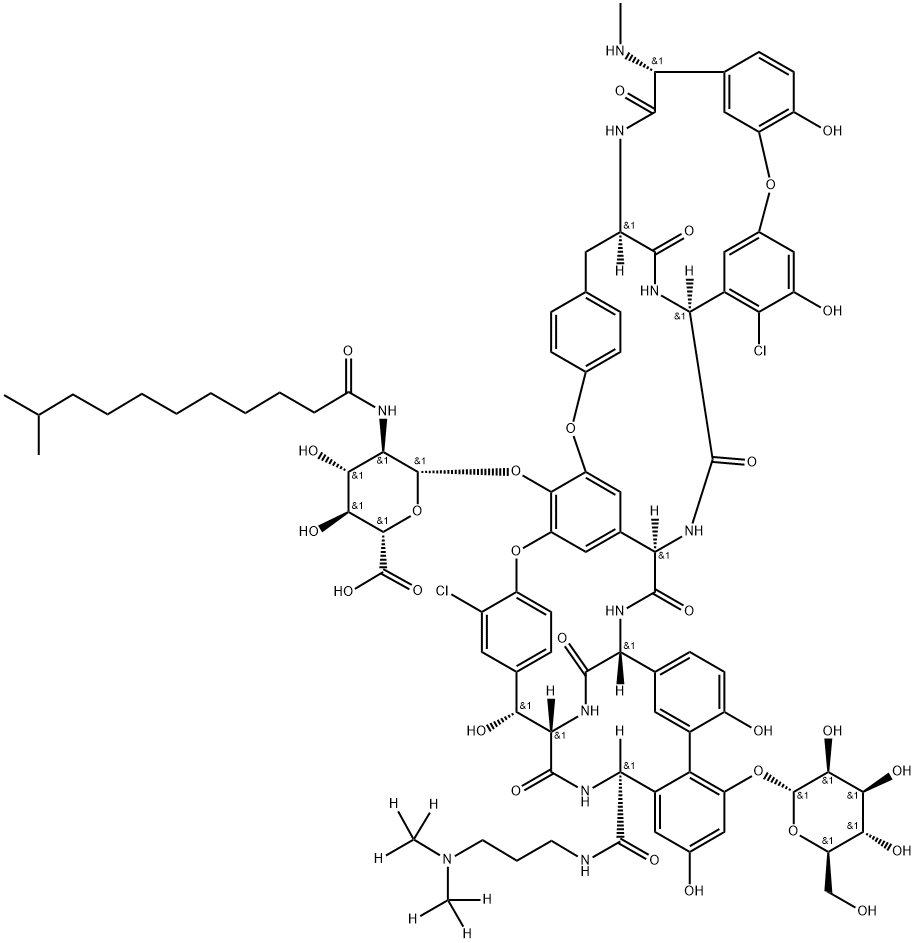 DALBAVANCIN-D6 结构式