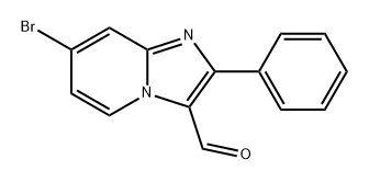 7-bromo-2-phenylimidazo[1,2-a]pyridine-3-carbaldehyde 结构式