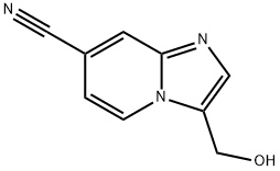 3-(hydroxymethyl)imidazo[1,2-a]pyridine-7-carbonitrile 结构式