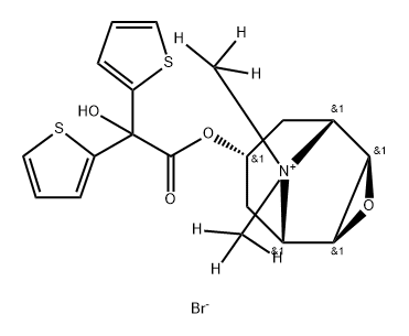噻托溴铵-D6溴化物 结构式