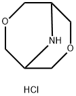 3,7-Dioxa-9-azabicyclo[3.3.1]nonane, hydrochloride (1:1) 结构式