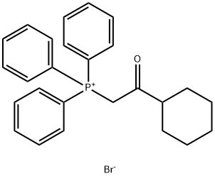 Phosphonium, (2-cyclohexyl-2-oxoethyl)triphenyl-, bromide (1:1) 结构式