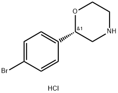 (S)-2-(4-BROMOPHENYL)MORPHOLINE HYDROCHLORIDE 结构式