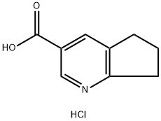 6,7-Dihydro-5H-cyclopenta[b]pyridine-3-carboxylic Acid 结构式