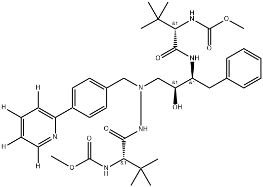 [2H4]-阿扎那韦 结构式