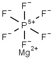 Phosphate(1-), hexafluoro-, magnesium (2:1) 结构式