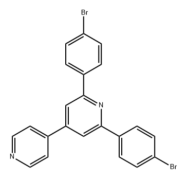 2,6-双(4-溴苯基)-4,4'-联吡啶 结构式