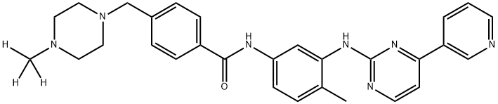 Genfatinib-d3 (IMatinib-d3) 结构式