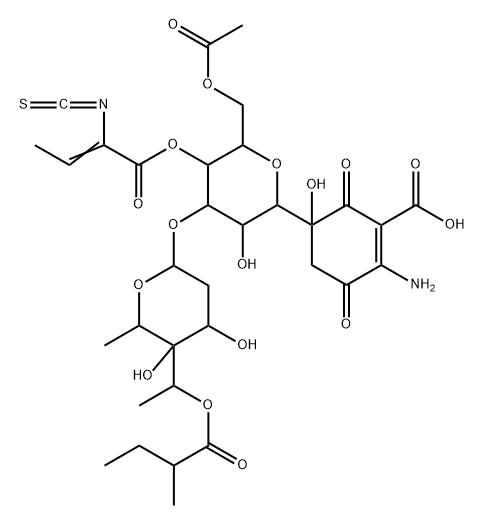 去甲基帕罗霉素 结构式