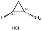 rel-(1R,2S)-2-Fluorocyclopropan-1-amine hydrochloride 结构式