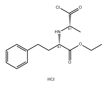 Benzenebutanoic acid, α-[[(1S)-2-chloro-1-methyl-2-oxoethyl]amino]-, ethyl ester, hydrochloride (αS)- 结构式