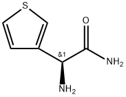 (S)-2-氨基-2-(噻吩-3-基)乙酰胺 结构式