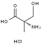 (S)-2-氨基-3-羟基-2-甲基丙酸盐酸盐 结构式