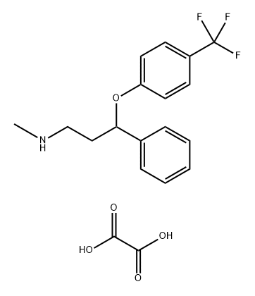(±)-Fluoxetine-d4 Oxalate (trifluoromethylphen-d4-oxy) 结构式