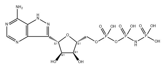 formycin A 5'-(betagamma-imido)triphosphate 结构式