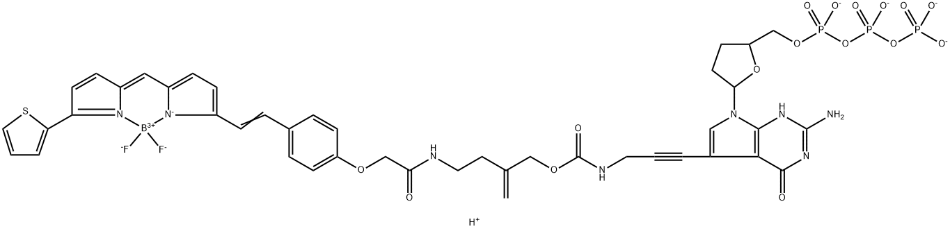 3′-O-ALLYL-DGTP-ALLYL-BODIPY-FL-650 结构式