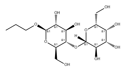 丙基Β-D-乳糖 结构式