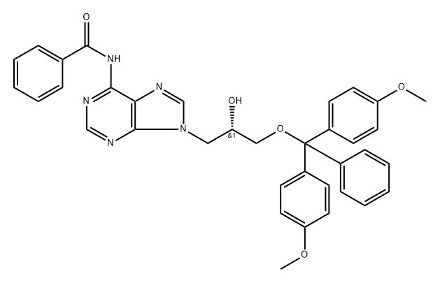 (S)-DMT-glycidol-A(Bz) 结构式