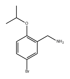 (5-溴-2-异丙氧基苯基)甲胺 结构式