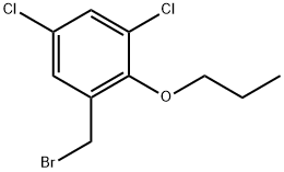 1-(Bromomethyl)-3,5-dichloro-2-propoxybenzene 结构式