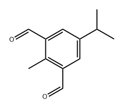 5-isopropyl-2-methylisophthalaldehyde 结构式