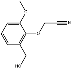 2-[2-(Hydroxymethyl)-6-methoxyphenoxy]acetonitrile 结构式