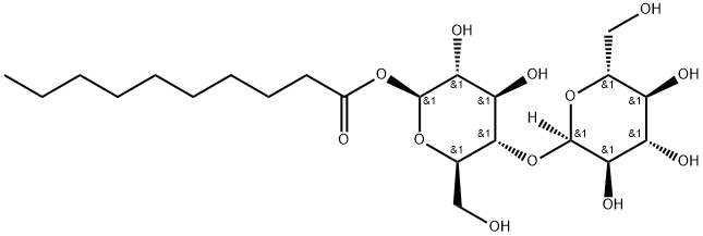 4-O-α-D-Glucopyranosyl-β-D-glucopyranose-1-decanoate 结构式