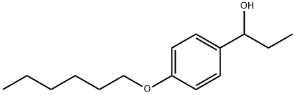 1-(4-(hexyloxy)phenyl)propan-1-ol 结构式