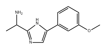 1-(5-(3-甲氧基苯基)-1H-咪唑-2-基)乙-1-胺 结构式